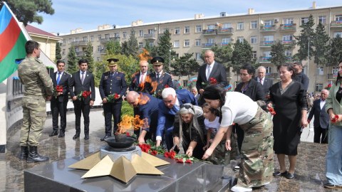 Pirallahıda Vətən müharibəsi şəhidləri anılıb - FOTOLAR