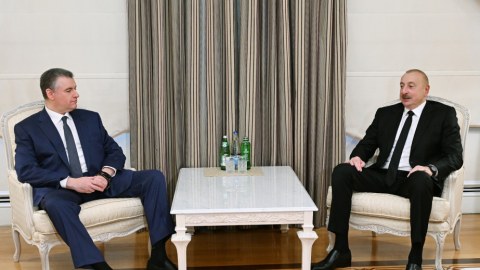 İlham Əliyev Slutskini qəbul etdi