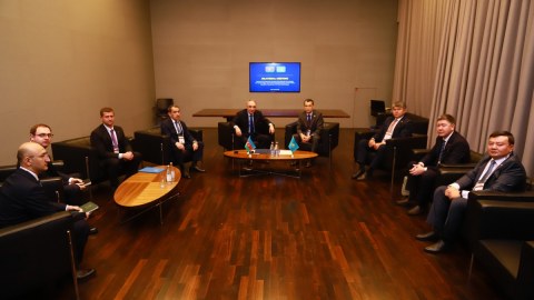 Kamran Əliyev qazaxıstanlı həmkarı ilə görüşüb - FOTO