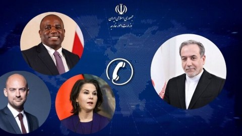 Araqçi İngiltərə, Fransa, Almaniya ilə İsrailə hücumu müzakirə etdi