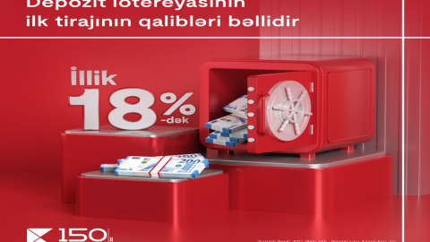 Kapital Bank-ın Depozit lotereyasının 1-ci tirajının qalibləri bəlli oldu