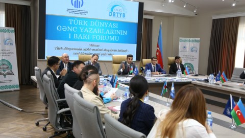 Türk Dünyası Gənc Yazarlarının I Bakı forumu keçirilib - FOTO