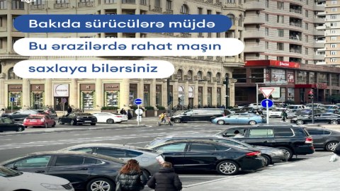 Bakıda yeni parklanma məntəqələri salınır