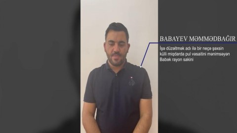 İşə düzəltmək adı ilə bir neçə nəfəri aldadan şəxs saxlanıldı