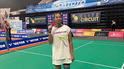 Badmintonçumuzdan Türkiyədə QIZIL MEDAL