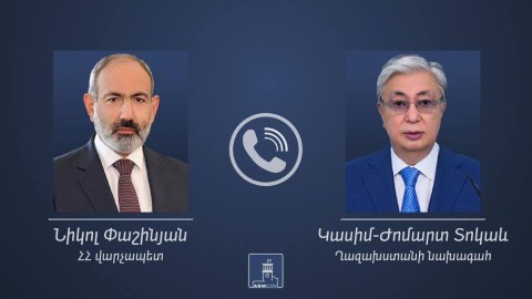 Paşinyan Tokayevlə danışıqlar apardı
