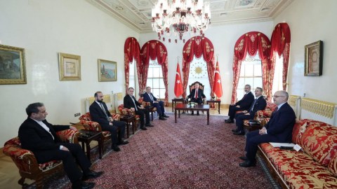 Ərdoğan 5 ölkənin XİN başçısı ilə GÖRÜŞDÜ