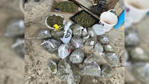 Evdən narkotik və silah tapıldı