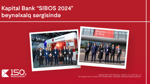 Kapital Bank “SIBOS 2024” beynəlxalq sərgisində  