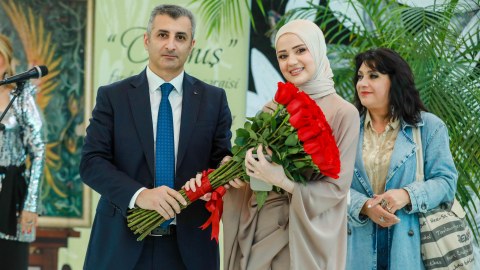 BMU müəlliminin fərdi yaradıcılıq sərgisi keçirilib - FOTO