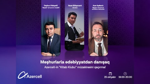 Məşhurlar "Azercell"in tədbirində ədəbiyyatdan danışacaqlar