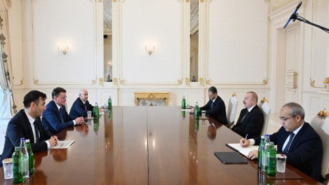İlham Əliyev qəbul keçirib - FOTO