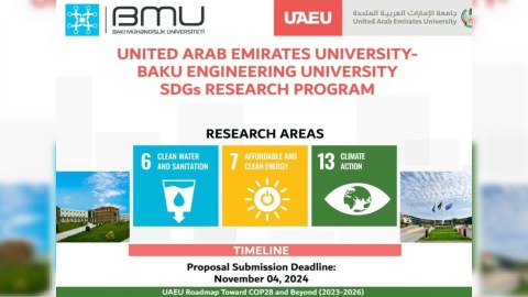 BMU ilə Birləşmiş Ərəb Əmirlikləri Universiteti birgə tədqiqatlara başlayır