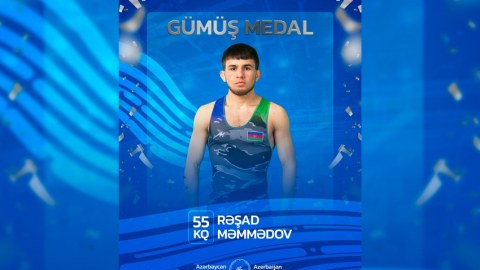 Güləşçimiz gümüş medal qazandı
