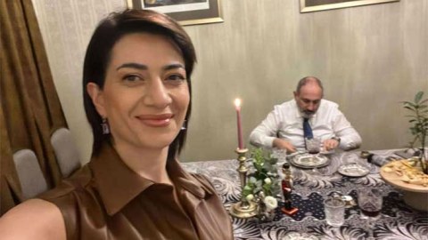 Paşinyanın həyat yoldaşı 1 milyonluq şam yeməyi təşkil edir