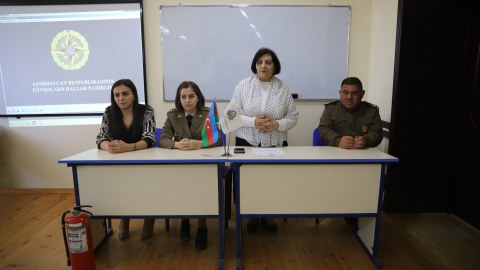 Gəncə Dövlət Universitetinin tələbələri maarifləndirilib - FOTO