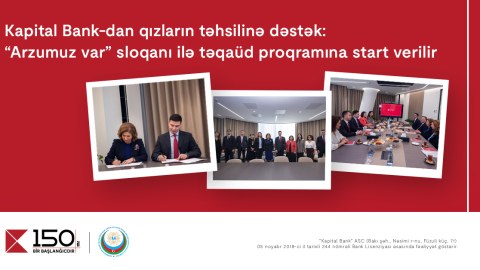 Kapital Bank-dan qızların təhsilinə dəstək