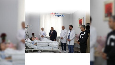 Şəhidimizin xanımı Bakı Sağlamlıq Mərkəzində əməliyyat olundu - FOTO
