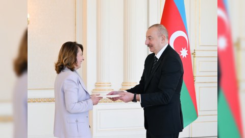 İspaniyanın yeni səfiri İlham Əliyevin qəbulunda - FOTO