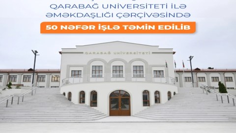 Qarabağ Universitetində 50 nəfər işlə təmin edilib