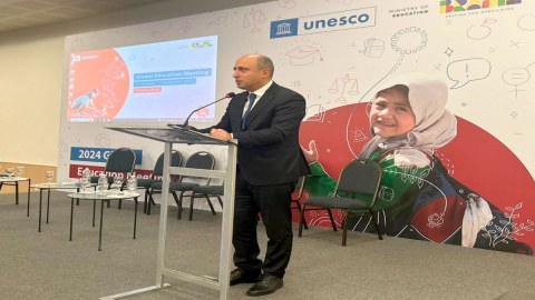 Nazir UNESCO-nun Qlobal Təhsil Görüşündə çıxış etdi