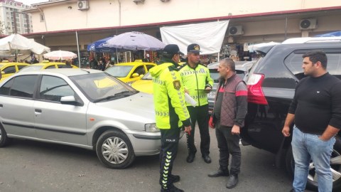 Naxçıvanda reyd - Qaydaları pozan sürücülər cəzalandırıldı