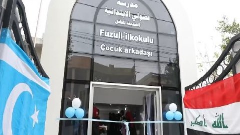 Kərkükdə Füzulinin adını daşıyan MƏKTƏB - VİDEO