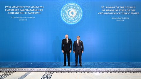 Prezident&nbsp;Bişkekdəki Zirvə Görüşündə - FOTO