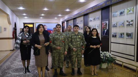 GDU-da Qarabağ müharibəsinin iştirakçıları və qazilərlə görüş - FOTO