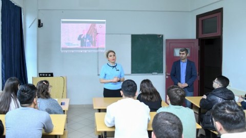 BMU-da tələbələr üçün Zəfərlə bağlı xüsusi mühazirələr təşkil olunub - FOTOLAR