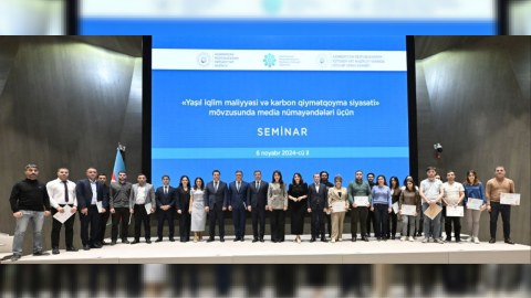 Jurnalistlərə sertifikatlar verilib
