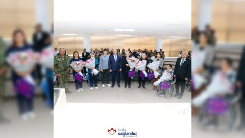 Bakı Sağlamlıq Mərkəzində Zəfər Günü qeyd edilib - FOTOLAR