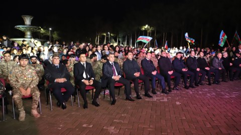 Neftçalada Zəfər Günü təntənəli şəkildə qeyd olunub