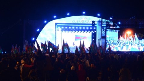 Bakıda Zəfər Günü belə qeyd edildi - VİDEO