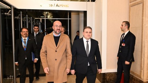 Şarl Mişel Azərbaycandadır... - FOTO