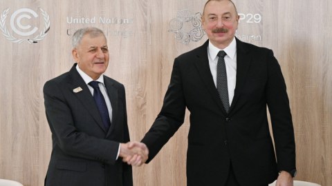 İlham Əliyev İraq Prezidenti ilə görüşüb