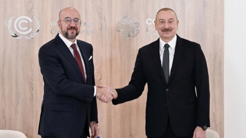 İlham Əliyev&nbsp;Şarl Mişellə görüşüb - FOTO