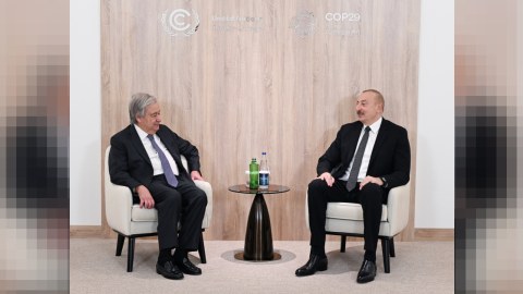 İlham Əliyev Quterreşlə danışıqlar APARDI&nbsp;
