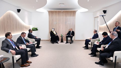 Prezident Küveyt Dövlətinin Vəliəhdi ilə görüşdü