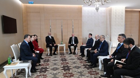 İlham Əliyev Edi Rama ilə görüş keçirdi