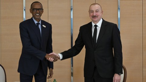 İlham Əliyev Ruanda Prezidenti ilə görüşdü - FOTO