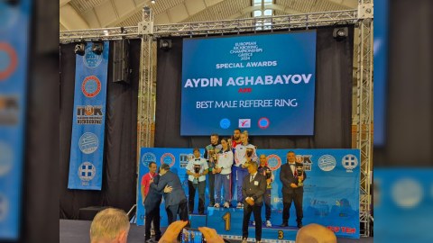 Azərbaycanlı hakim Yunanıstanda mükafata layiq görüldü - FOTO