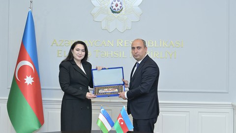 Emin Əmrullayev özbəkistanlı nazirlə görüşdü&nbsp;- FOTO