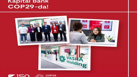 Kapital Bank COP29-da iştirakını davam etdirir