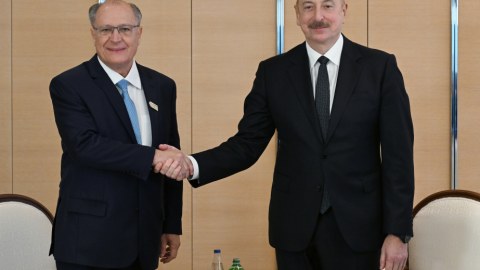 İlham Əliyev Braziliyanın vitse-prezidenti ilə görüşüb