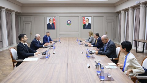 Əli Əsədov Ştaynerlə görüşüb