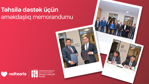 Təhsilin İnkişafı Fondu və Qırmızı Ürəklər Fondu arasında memorandum imzalandı&nbsp;