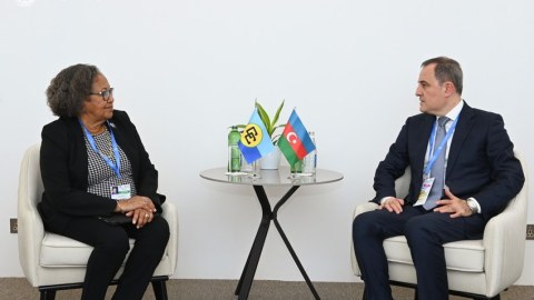Ceyhun Bayramov CARICOM-un baş katibi ilə danışıqlar apardı