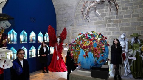 İçərişəhərdə “Qurama Art: EKO İnstalyasiya” sərgisi açılıb - FOTO