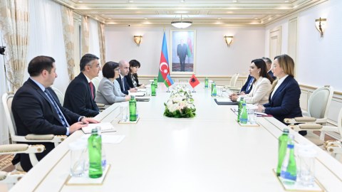 Milli Məclis və Özbəkistan Ali Məclisi Senatının sədrləri görüşdü